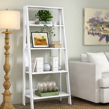 Ladder shelves deals living room